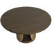 Sultana 59 X 30 inch Dark Brown / Dark Brown / Brushed Brass Outdoor Dining Table